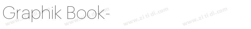 Graphik Book字体转换
